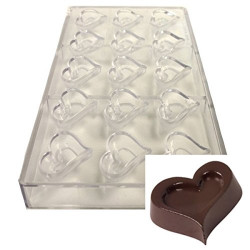 Heart Polycarbonate Chocolate Mould