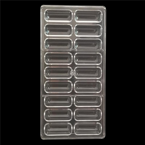 Oblong Shape Polycarbonate Chocolate Mould