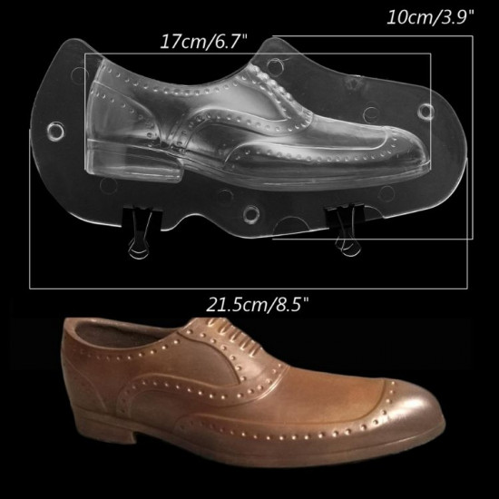 Shoe Shape 3D Polycarbonate Chocolate Mould 