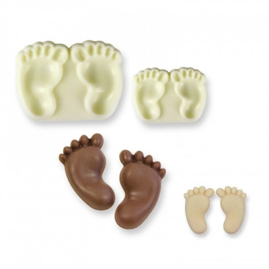 Baby Feet Pop It Mould Set of 2