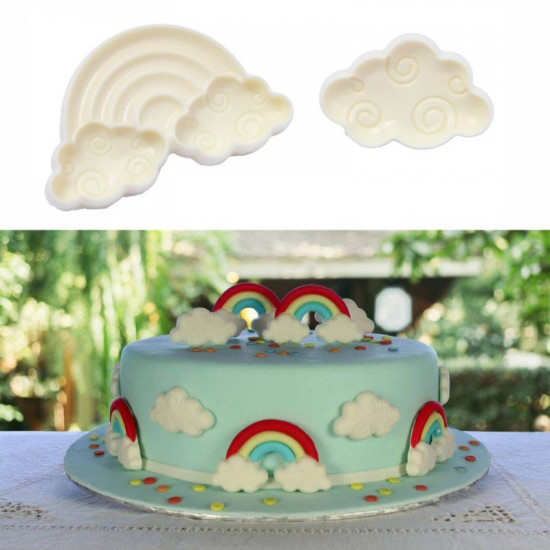 Rainbow & Cloud Pop It Mould Rainbow & Cloud Pop It Mould