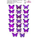 Purple Butterfly Edible Wafer Cake Toppers - Tastycrafts