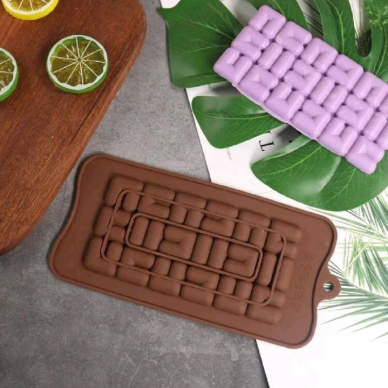 Chocolate Bar Silicone Mould - Puzzle Design