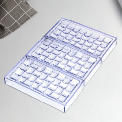 Pyramid Grid Chocolate Bar Polycarbonate Chocolate Mould