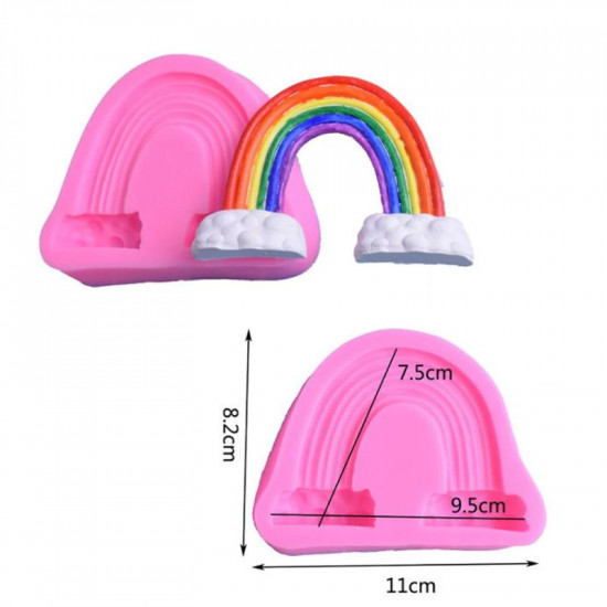 Rainbow Shape Silicone Mould