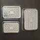 Rectangle Design Aluminium Cake Mould (Set of 3)