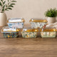 Rectangular Bake And Serve Cups With Lids (Random Design) 102