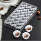 Rectangular Shape With Twist Design Polycarbonate Chocolate Mould