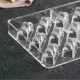 Rectangular Shape With Twist Design Polycarbonate Chocolate Mould