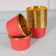 Red Aluminium Foil Baking Cups / Muffin Cups (50 pieces)