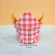 Red Checks Tulip Cupcake Liners - 109