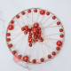 Red Pearl Crown Cake Topper Red Pearl Crown Cake Topper