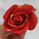 Artificial Red Gold Shaded Rose Flowers (Set of 10)