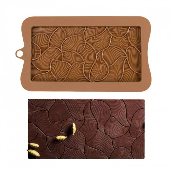 Chocolate Bar Silicone Mould - Ripple (Style 10)