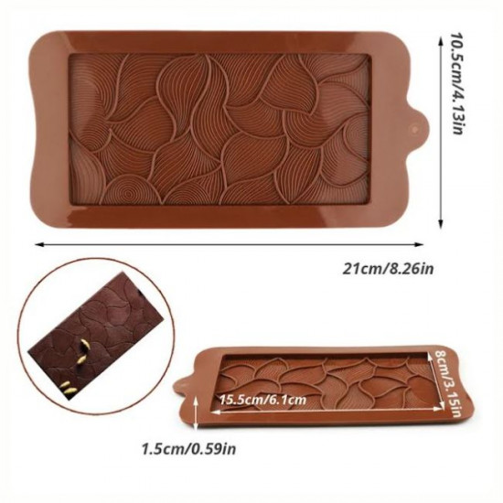 Chocolate Bar Silicone Mould - Melting Drip (Style 9)