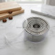 Rolled Edge Stainless Steel Heavy Round Shape Cookie Cutter (Set of 12) | Cylindrical Mould