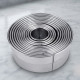 Rolled Edge Stainless Steel Heavy Round Shape Cookie Cutter (Set of 12) | Cylindrical Mould