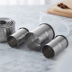Rolled Edge Stainless Steel Heavy Round Shape Cookie Cutter (Set of 12) | Cylindrical Mould