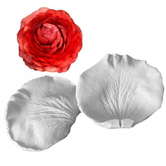 Rose Cupped Petal Silicone Veiner Double Sided