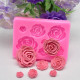 Roses 7 Cavity Fondant Mould