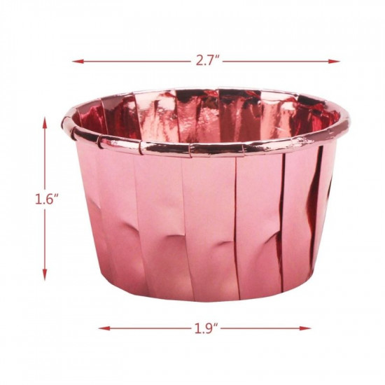 Champagne Gold Aluminium Foil Baking Cups / Muffin Cups (50 pieces)