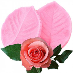 Rose Leaf Silicone Veiner Double Sided