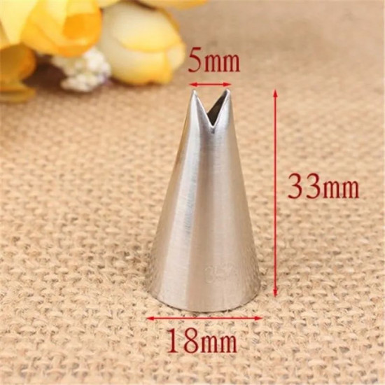 Rose Leaf Petal Icing Nozzle Tip 352