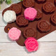 Rose Flower Shape (15 Cavity) Silicone Chocolate Mould Rose Flower Shape (15 Cavity) Silicone Chocolate Mould