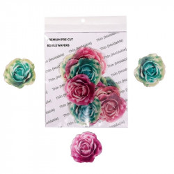 Large Rose Flower Wafer WPC 47 (14 Pcs) - Tastycrafts