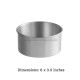 Round Aluminium Cake Mould (Diameter 6" x Height 3.5")