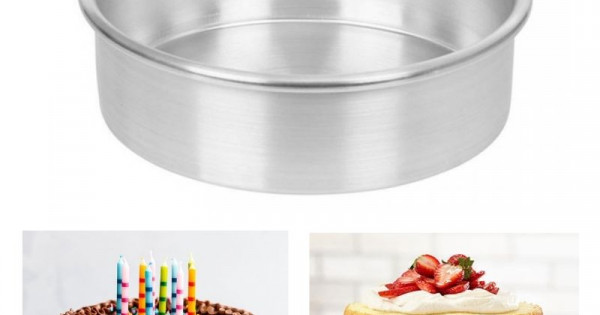 Round Aluminium Cake Mould (Dia inch)