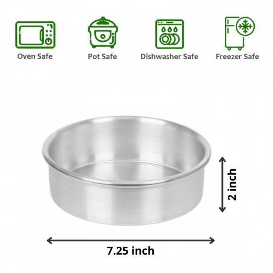Round Aluminium Cake Mould (Dia 7.25 inch) Round Aluminium Cake Mould (Dia 7.25 inch)