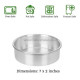 Round Aluminium Cake Mould (Dia 7 inch)