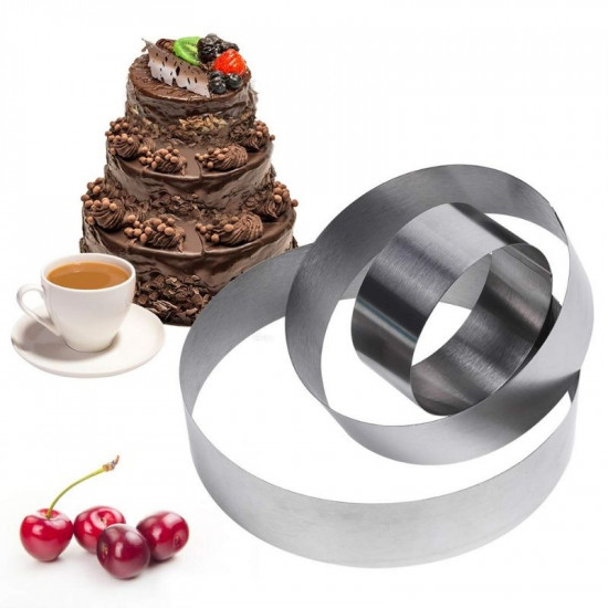 Round Shape Mousse Cake Ring Mould (Set of 3)