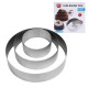 Round Shape Mousse Cake Ring Mould (Set of 3)