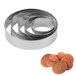 Round Shape Cookie Cutter Set of 5 Pieces