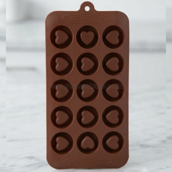 Indented Heart Design Chocolate Silicone Mould