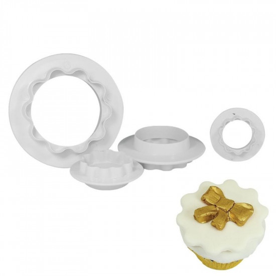 Round Wavy Edge Shape Fondant Cutter