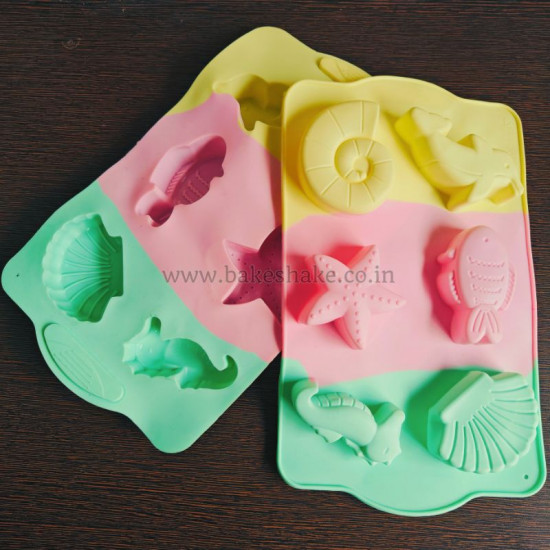 Sea Animal 6 Cavity Silicone Mould