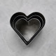 Heart Shape Cookie Cutter - Set of 3 Pieces