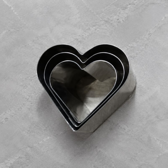 Heart Shape Cookie Cutter - Set of 3 Pieces