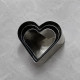 Heart Shape Cookie Cutter - Set of 3 Pieces