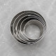 Round Shape Stainless Steel Cookie Cutter (Set of 5)