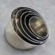 Round Shape Stainless Steel Cookie Cutter (Set of 5)