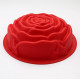 Rose Flower Shape Silicone Cake Mould (Random Colour)