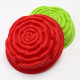 Rose Flower Shape Silicone Cake Mould (Random Colour)