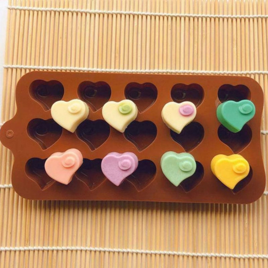 Heart Swirl Silicone Chocolate Mould