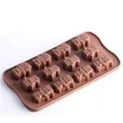 Robots Shape Silicone Chocolate Mould