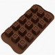 Square Design Silicone Chocolate Mould