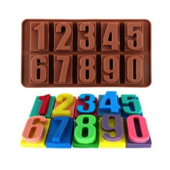 Big Numbers Silicone Chocolate Mould